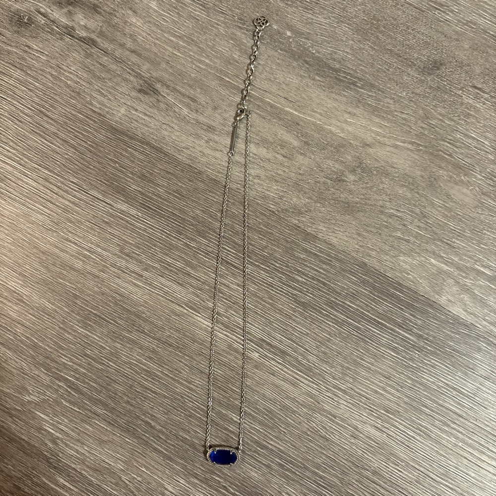 Silver and Blue Kendra Scott Necklace